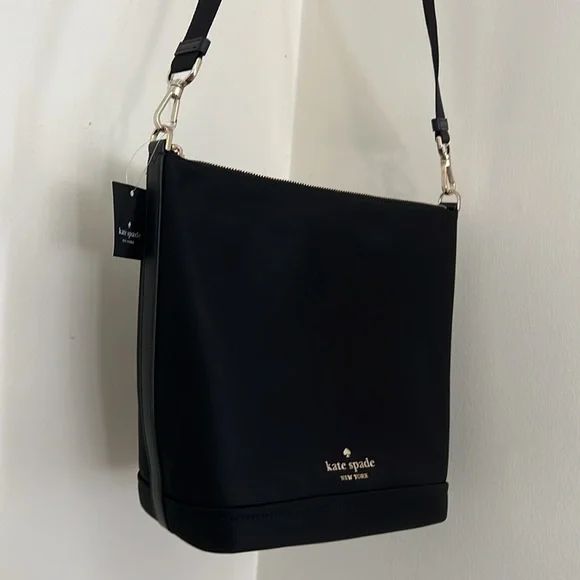 Kate Spade Chelsea Duffle Crossbody Bag Black KC444 - Picture 3 of 12